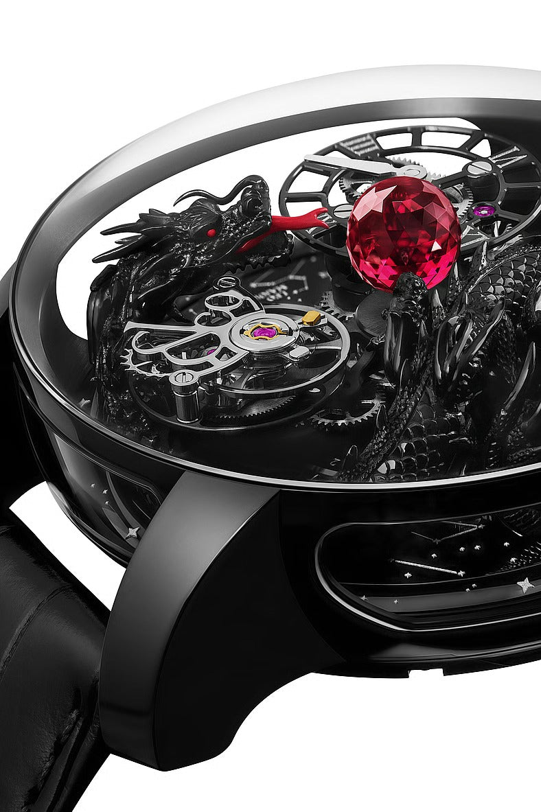 Premium Astronomia Dragon Luxury Mechanical Watch – 3D Dragon Design.
