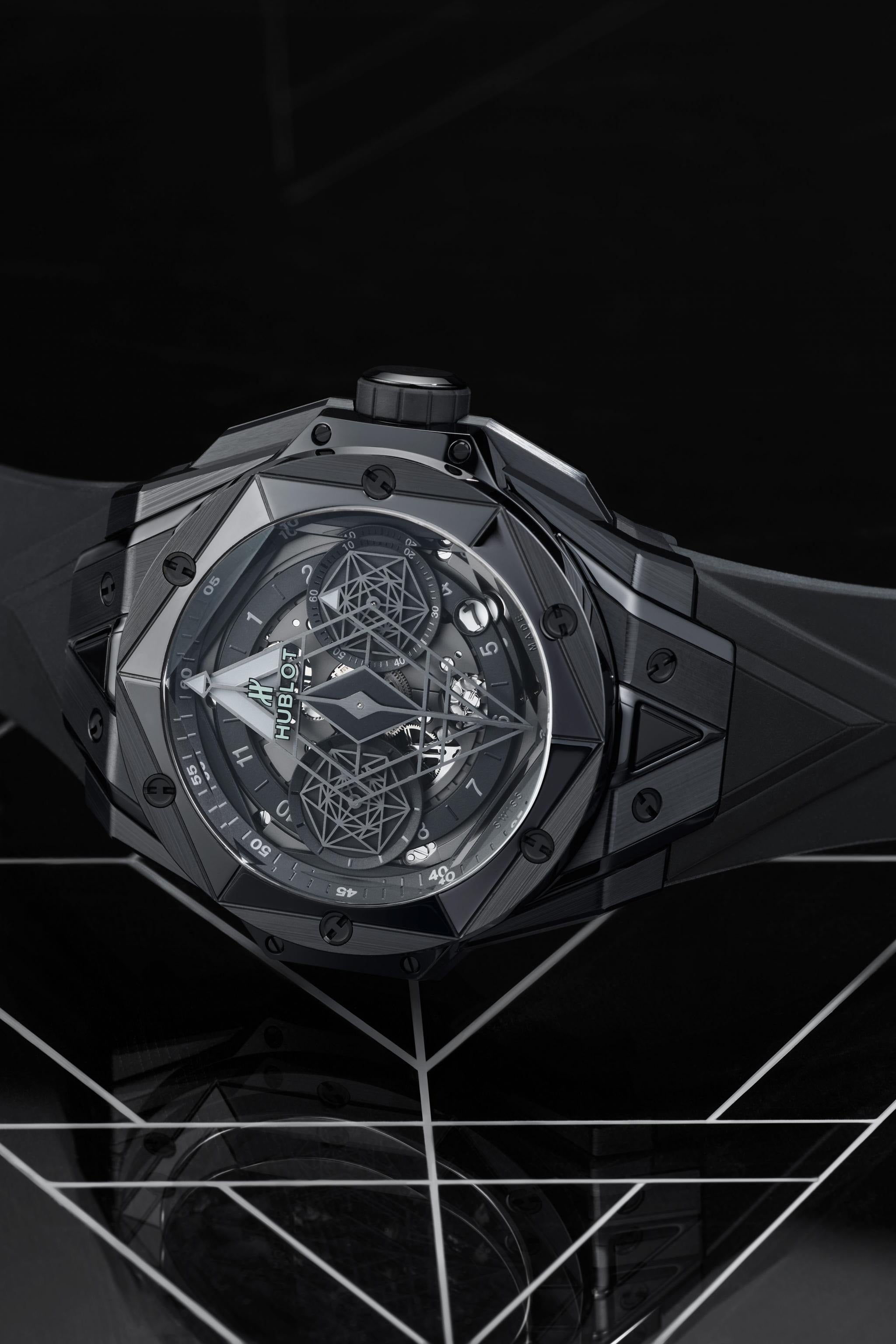 Luxury Inspired Watch Sang Bleu All Black Edition Bold & Stylish Timepiece