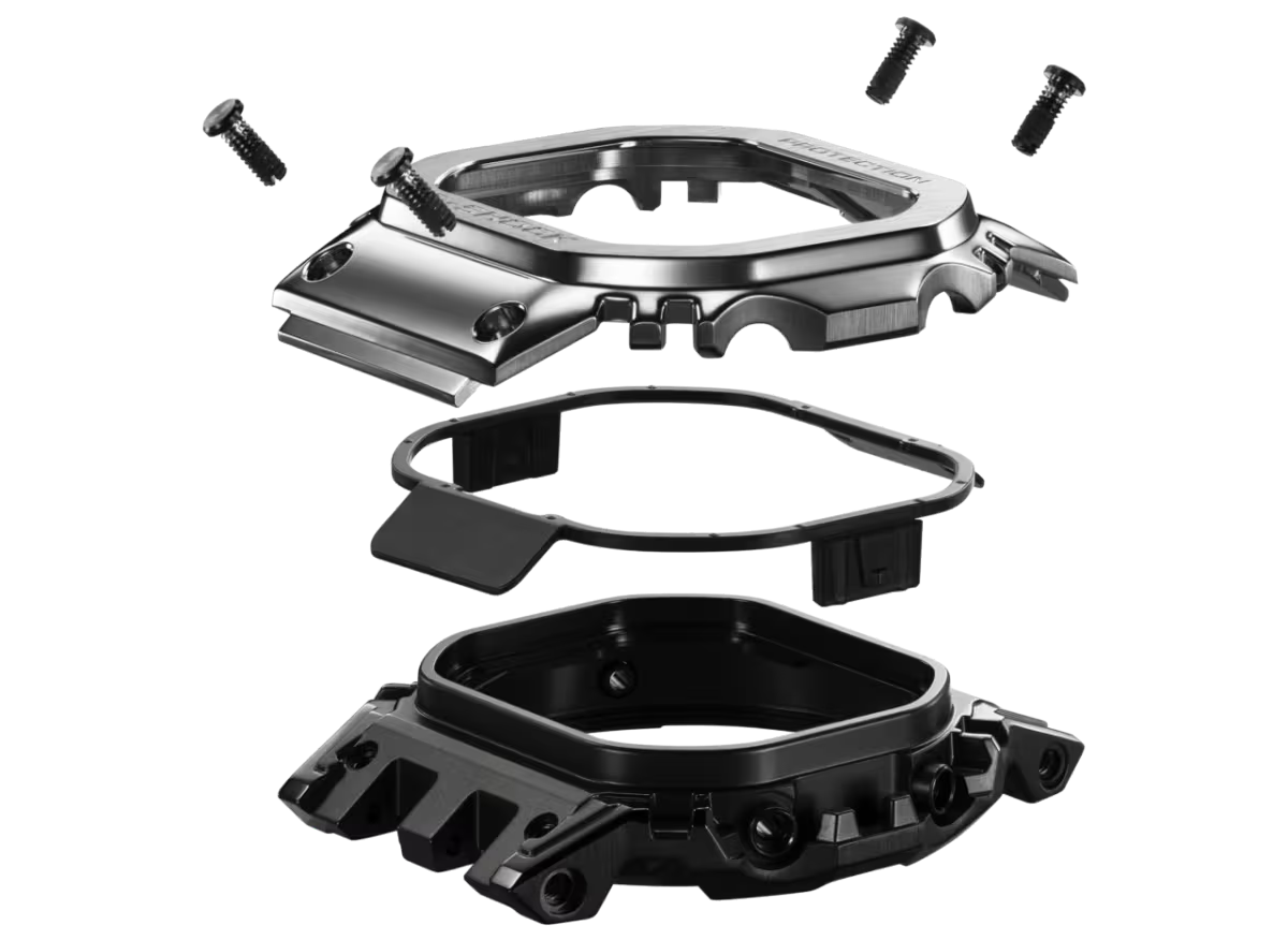 Premium Stainless Steel Digital Watch Full Metal Luxury Style LED Display Silver Edition