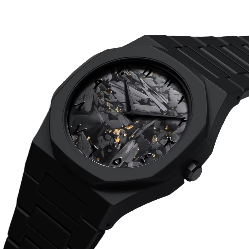 Luxury Inspired Black Arabic Dial Watch for Men Matte Finish with Stylish Metal Strap